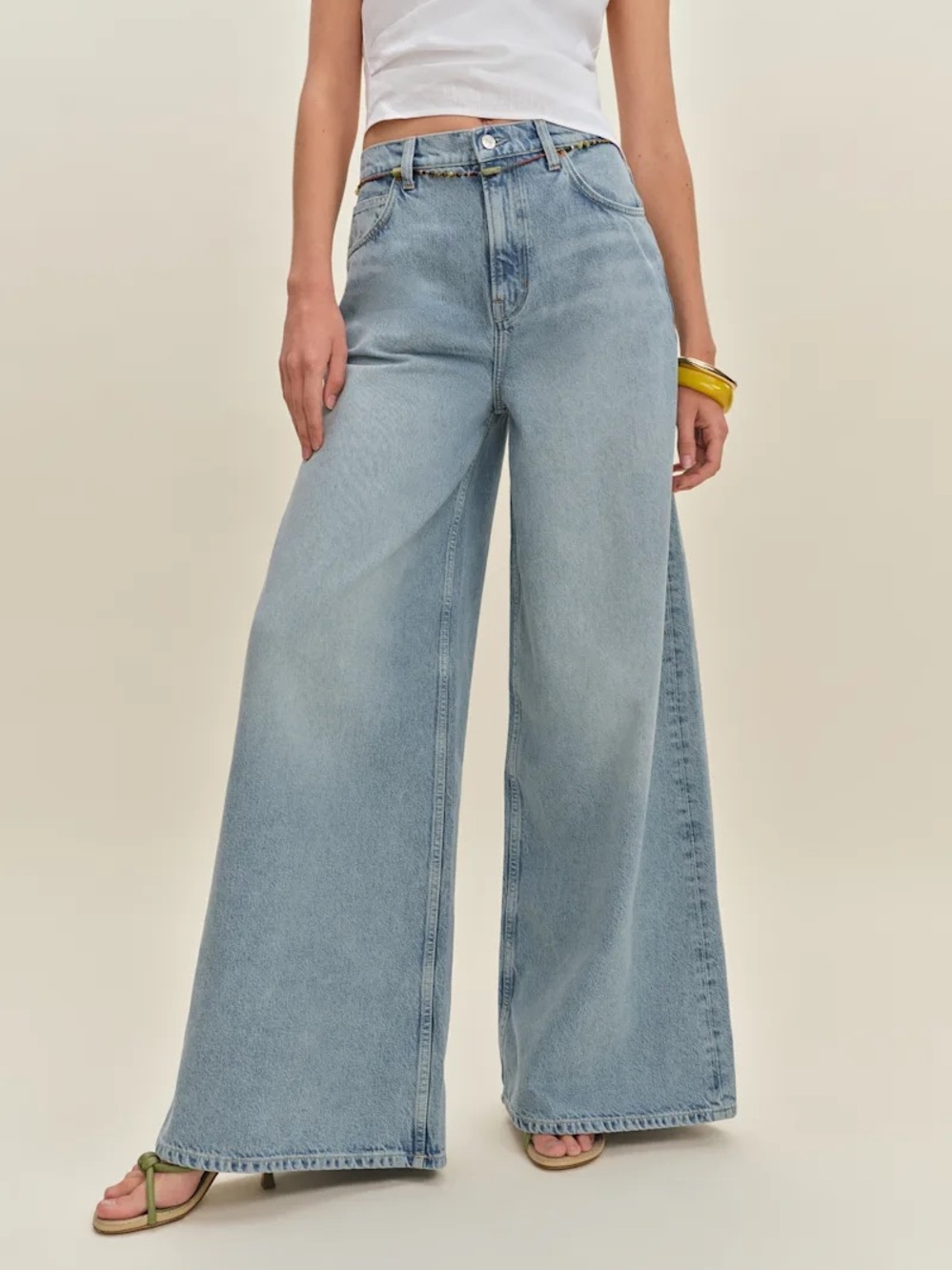 Reformation High Rise Wide Leg Jeans